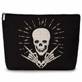 Skeleton Makeup Bag - Skull Cosmetic Pouch for Women & Girls