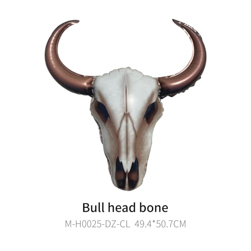 Brown Small 5Pcs Western Longhorn Cow Balloon Set - Party Wall Decor