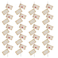 Brown Envelope Banner Decoration with 40 Paper Cards & Hangable String for Parties
