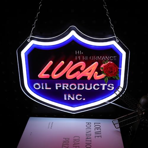 Dimmable Neon Wall Sign for Garage & Auto Shop Decor - Racing Car Lover Gift