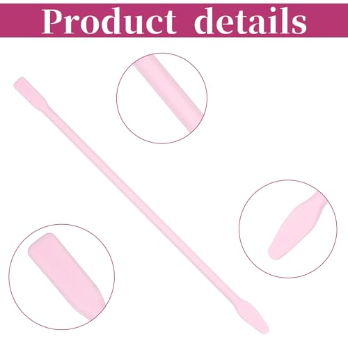 4 Pack Silicone Wax Spatulas Set - Non-Stick Reusable Applicators for Body & Hair Removal (Pink) - Variations of This Listing