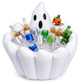 Inflatable Halloween Drink Cooler Ghost 35 Cans Capacity Outdoor Party Accessory