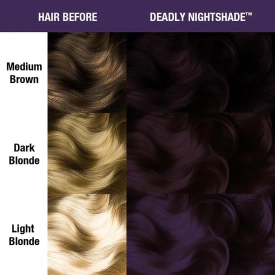 Semi Permanent Purple Hair Dye - Vibrant Long-Lasting Color 4 oz