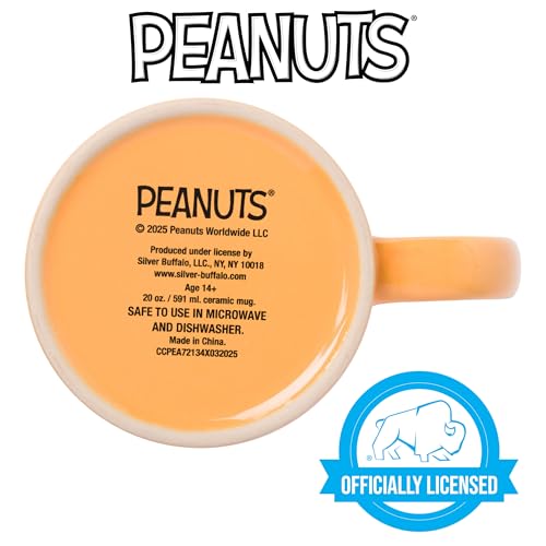 Peanuts Mummy Snoopy and Woodstock Ceramic Mug 20oz - Halloween Themed