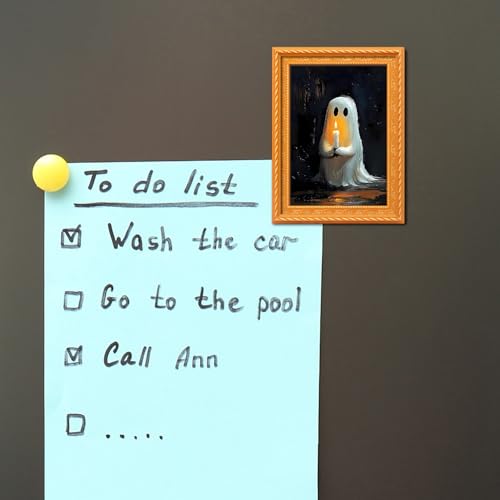 Halloween Ghost Refrigerator Magnet with Candle Art Style19 - Kitchen Decor
