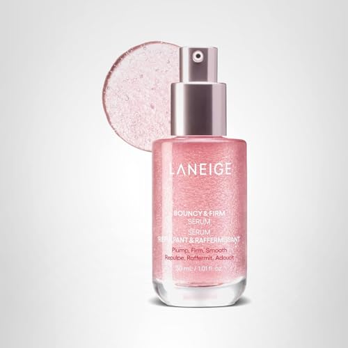 LANEIGE Bouncy & Firm Serum: Korean Slow Aging Collagen Serum with Peptides for Plumping, Firming, & Hydrating