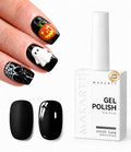 Makartt Ultra Pigmented Black Gel Nail Polish - Night Script Variation, 15ml