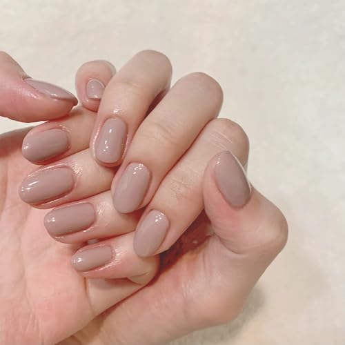 Light Brown Nail Polish 12ml Quick Dry Nude Lacquer for Nail Art