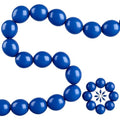 Blue Linking Balloons Set 6 Inch - 200 Pack for Party Decoration