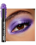 Purple Shimmer Cream Eyeshadow Stick - Bright Long-Lasting Eye Makeup, 23
