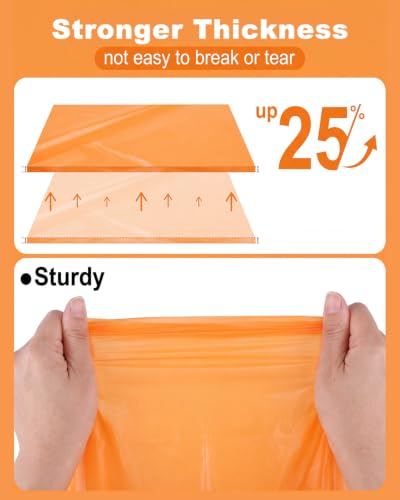 Orange Plastic Tablecloth 3 Pack - Scalloped Fall Halloween Table Cover 54x108 Inches