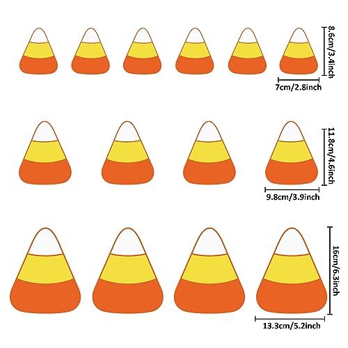 Halloween Refrigerator Magnets Candy Corn Decor Set - 14 Pack