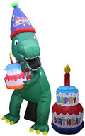 Birthday Party Decorations Bundle with Inflatable Dinosaur & Cake Set