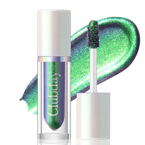 Noerrors Emerald Night Spark Liquid Chameleon Eyeshadow - Multichrome Metallic Green, Long-Lasting Eye Topper for Party & Holiday