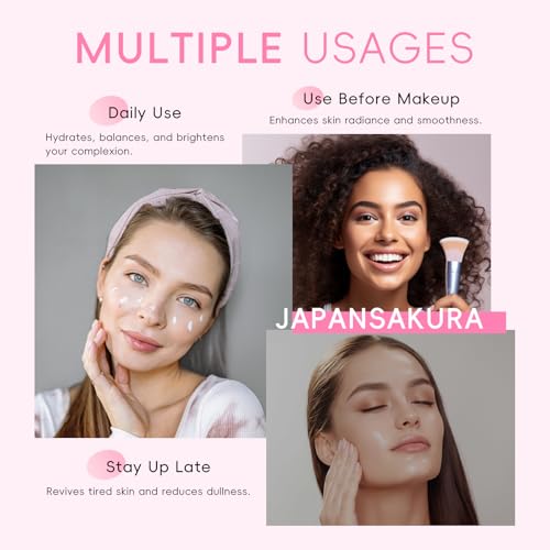 LAIKOU Sakura Skincare Set for Teen Girls, Complete 34PCS Face Care Kit, Christmas Pamper Gift Set for Women & Teenage Girls, Hydrating & Nourishing Travel-Friendly Daily Facial Skincare Routine
