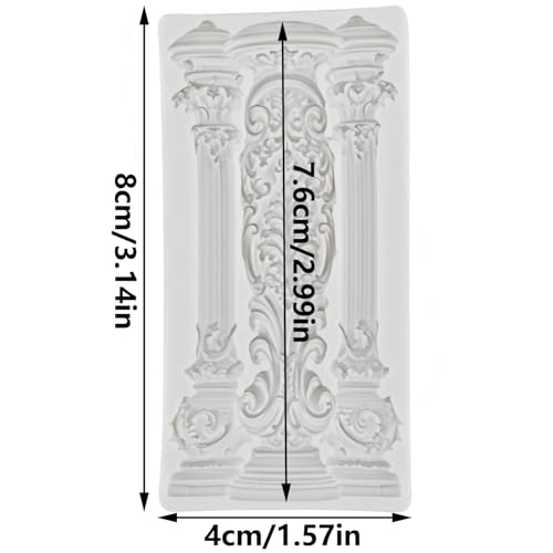 Roman Column Silicone Mold for Cake Decorating Fondant & Chocolate - Style E