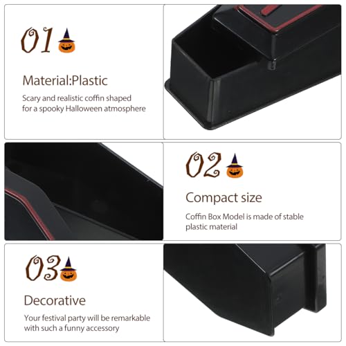 10Pcs Mini Coffin Treat Boxes with Lid Halloween Party Decor & Favors