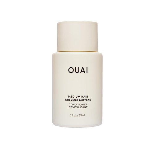 OUAI Medium Conditioner - Hydrating Coconut Oil & Babassu Oil Formula - Strengthens & Adds Shine | Travel Size (3 Oz)