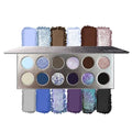 Vegan 12-Color Eyeshadow Palette with Multichrome & Matte Shades - Long Lasting & Highly Pigmented