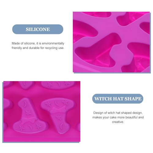 Halloween Witch Hat Silicone Ice Cube Tray & Chocolate Mold - 10 Cavities