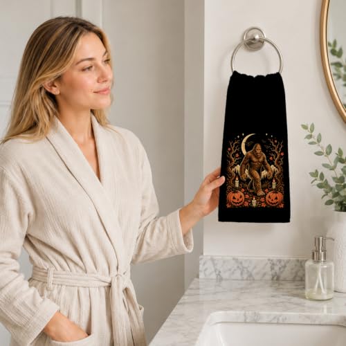Halloween Bigfoot Kitchen Hand Towels 16x24 Inch - Color 3