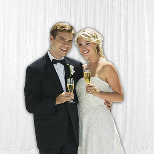 10x10FT White Sequin Backdrop Curtain for Party Decoration - Variation of THIS listing