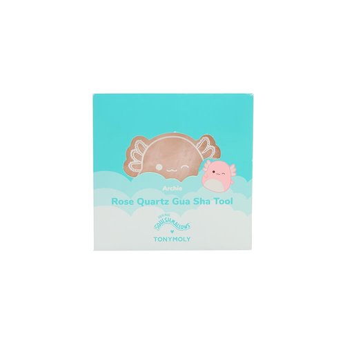 TONYMOLY Gua Sha Tool - Archie Axolotl Rose Quartz Facial Massager for Sculpting & Lymphatic Drainage | K-Beauty Gift, Limited Edition