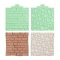 Wood Fondant Mold Cobblestone Silicone Texture Mat for Cake Decorating - Style B