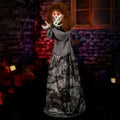 4ft Spooky Animatronic Skeleton Doll - Sound & Light Activated Halloween Decor