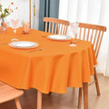 Oval Tablecloth 60 x 120 Inch Polyester Fabric in Orange - Variation of THIS listing