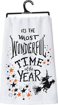 Festive Christmas Kitchen Towel - Most Wonderful Time of The Year Cotton Decor