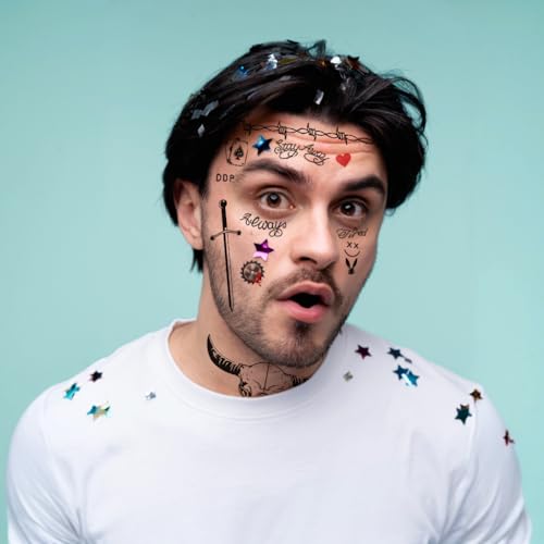 Halloween Temporary Face Tattoos - Fake Tattoo Stickers BC