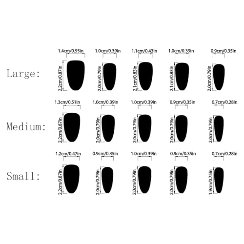 Halloween Press On Nails Set - Gothic Pink & Black Almond Fake Nails W9