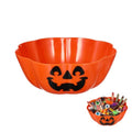 Halloween Pumpkin Candy Bowl Large Trick or Treat Basket Spooky Decor