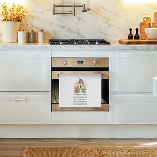 New Home Kitchen Towels - Housewarming Gift Waffle Dish Towels - Variation 05