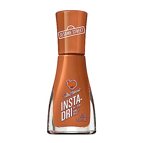 Nail Polish Orange - Quick-Dry 3-in-1 Formula with Sesame Street Characters