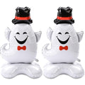 Halloween Ghost Balloons Set - 2 Large Foil Balloons, 59 Inch Ghost Decorations