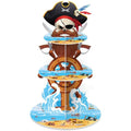 Pirate Cupcake Stand - 3 Tier Party Decor for Birthday & Halloween - Variation: Pirate