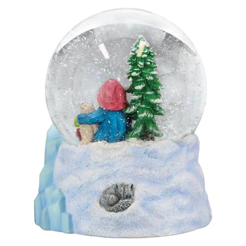 Winter Arctic Gnome Snow Globe - Musical Holiday Figurine with Let It Snow