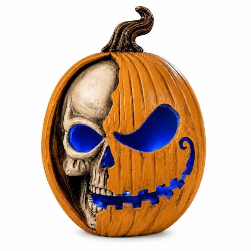Halloween LED Jack O'Lantern Pumpkin Skull Light Decor for Home & Garden