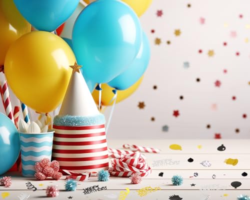 Party Confetti Happy Birthday Foil Confetti Table Decorations - Gold, Silver, Black - 600pcs