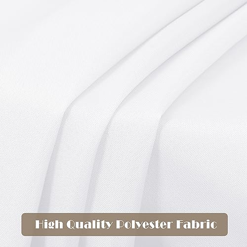White Rectangle Tablecloth 60x84 Inch - Pack of 4 - Perfect for 4ft Tables - Variation: White / 4PCS 60x84 Inch Rectangle
