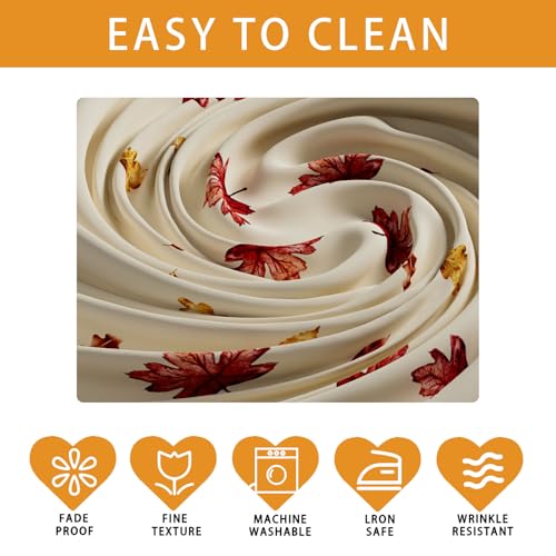 Fall Pumpkin Football Tablecloth - Rectangle 60x84 Inch for Indoor & Outdoor Decor