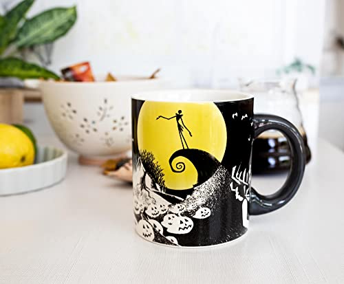 3D Jack Skellington Ceramic Mug - Nightmare Before Christmas Collectible, 18oz Large Coffee Cup