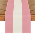 Pink White Stripes Table Runner 13x72 Inch Christmas Holiday Home Decor