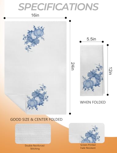 Preppy Bow Ghost Kitchen Bathroom Towels 16x24in - Variation 23