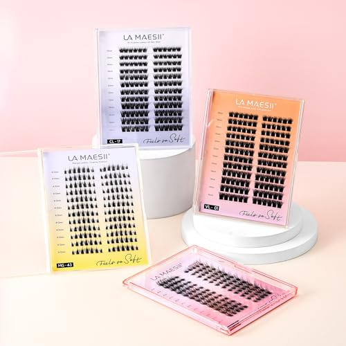 Eyelash Clusters Plus 17-C Wispy Natural Look 144 Pcs - La Maesii