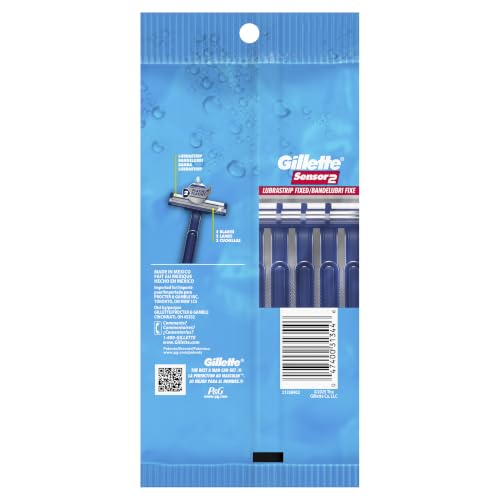 Disposable Razors for Men - Gillette Sensor2 18 Pack with Water-Activated Lubrastrip