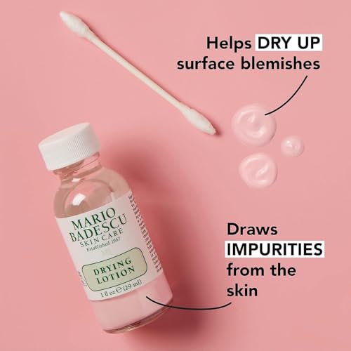 Mario Badescu Drying Lotion & Acne Facial Cleanser Bundle | Blemish Spot Treatment & Oil-Free Face Wash with Salicylic Acid & Aloe Vera | Clears Surface Blemishes & Deep Cleans Pores