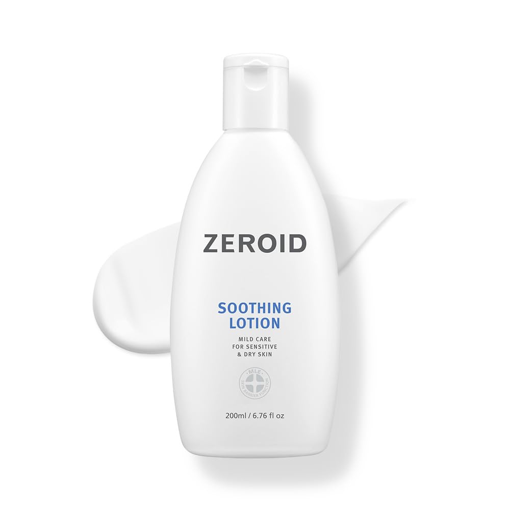 ZEROID Soothing Lotion - Moisturizer for Sensitive Skin | Skin Barrier Repair | 6.76 fl oz (200ml)